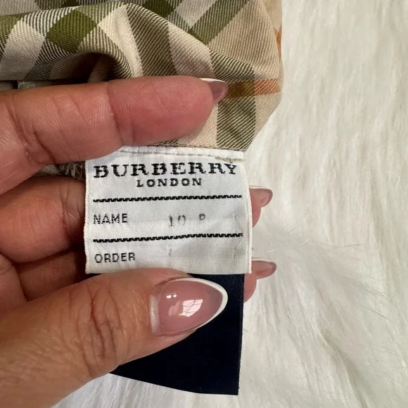 Burberry Beige and Green Plaid Dress - Picture 6 of 6